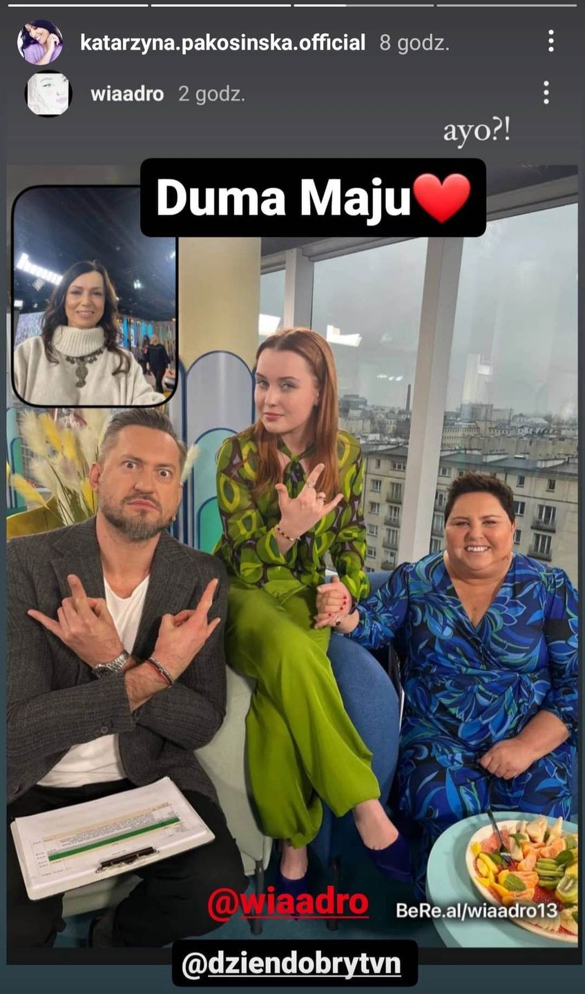 Katarzyna Pakosińska z córką w DDTVN