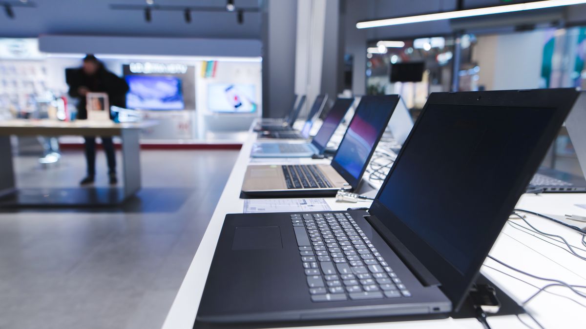 Laptops on the table in the electronics store. The department of laptops in the tech store. Buy a laptop
Laptops on the table in the electronics store. The department of laptops in the tech store. Buy a laptop.
BODNAR TARAR
store, computer, technology, laptop, retail, market, business, customer, sale, shop, notebook, new, electronics, mall, modern, monitor, tech, digital, commercial, screen, service, blurred, department, consumer, people, design, interior, buying, selling, buy, company, glass, product, background, blur, commerce, light, mart, innovation, purchase, supermarket, gadget, electronic, center, city, appliance, choice, consumerism, industry
