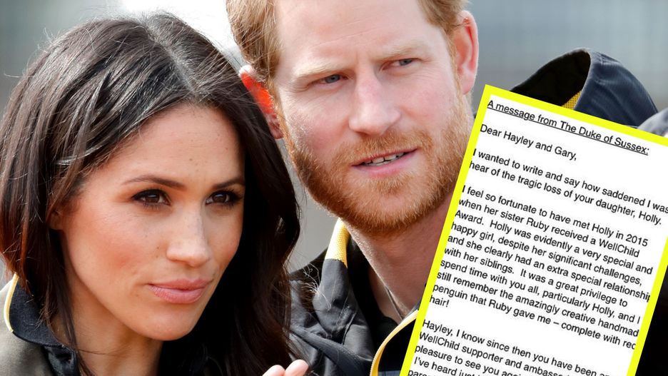 Książę Harry i Meghan Markle opłakują śmierć chorej nastolatki