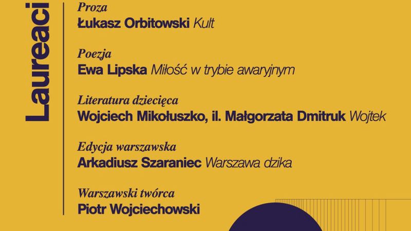 Warszawa. Wybrano laureatów nagrody literackiej