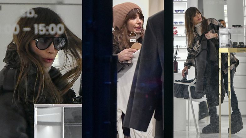 Agnieszka Dygant buszuje po sklepach w butach za kafla (ZDJĘCIA)