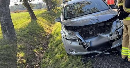 Kajetanówka: Zderzenie dwóch samochodów. Jedna osoba poszkodowana