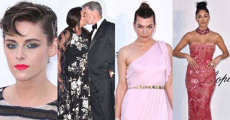 Gwiazdy pozują na gali amfAR: smutna Kristen Stewart, Pierce Brosnan z żoną, wyniosła Nicole Scherzinger... (ZDJĘCIA)