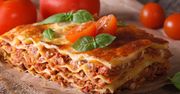 Mrożona lasagne z mięsem i sosem o niskiej zawartości tłuszczu
