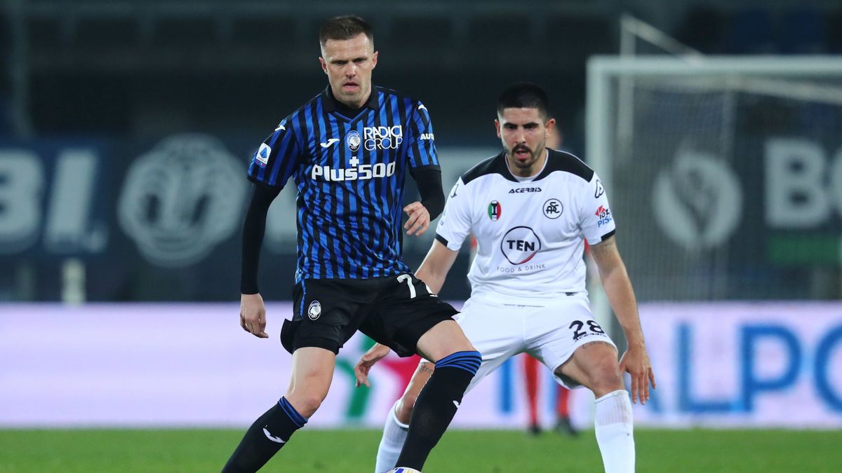 PAP/EPA / PAOLO MAGNI / Na zdjęciu:  Josip Ilicic i  Martin Erlic 