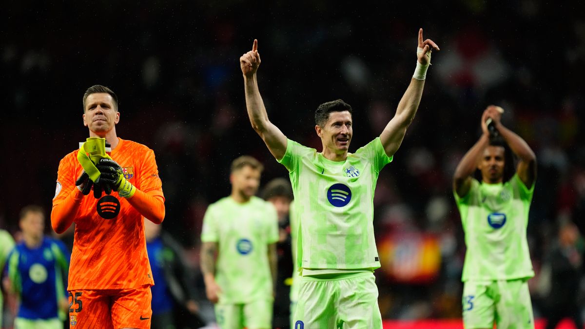Getty Images / NurPhoto / Wojciech Szczęsny i Robert Lewandowski