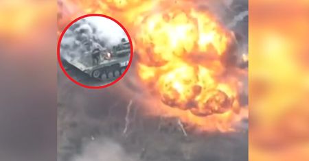Potężna eksplozja BMP-1. Przerażeni wagnerowcy nie wiedzieli, co się dzieje