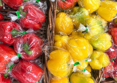 Papryka pakowana w folię