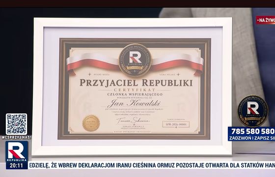 Republika oferuje widzom wizyty lekarza i tabliczki w siedzibie. Tyle kosztuje składka członkowska