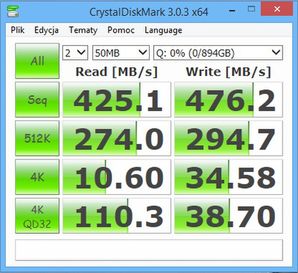 CrystalDiskMark -małe pliki :)