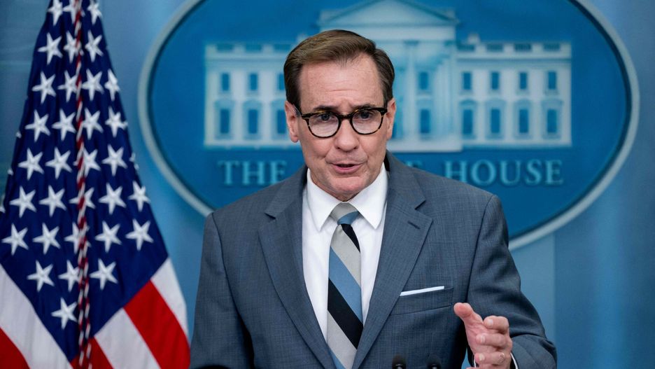 TemporaryUS National Security Council Coordinator for Strategic Communications John Kirby speaks during the daily briefing in the Brady Briefing Room of the White House in Washington, DC, on September 16, 2022. (Photo by SAUL LOEB / AFP)SAUL LOEB