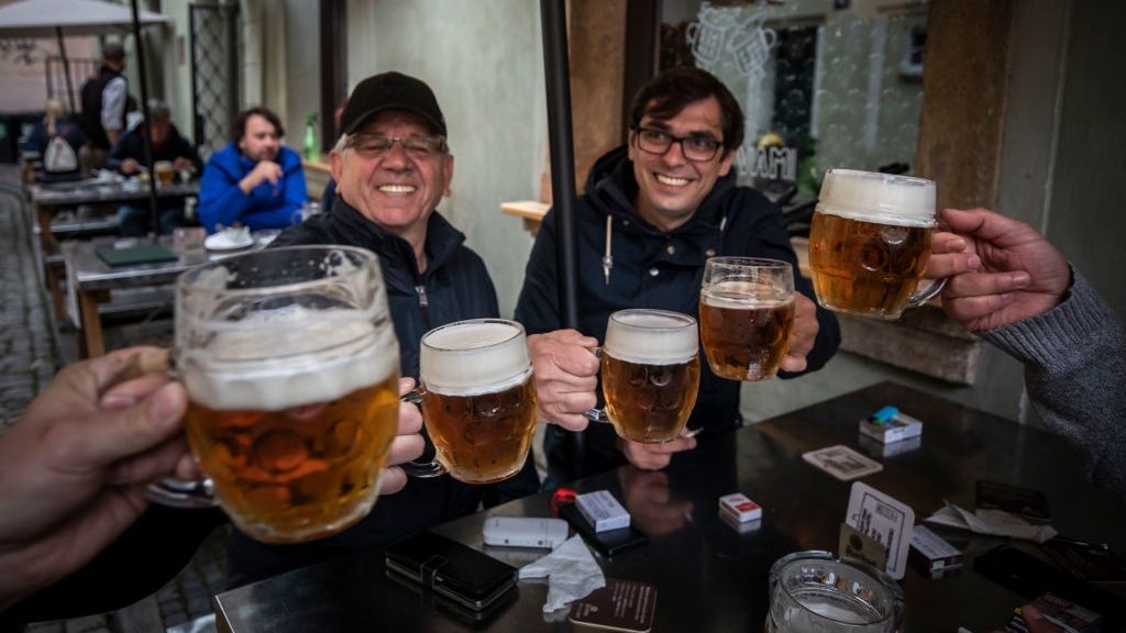 Czech Republic Further Eases Its Coronavirus Lockdown
PRAGUE, CZECH REPUBLIC - MAY 11: People drink beer at an outdoor seating section of a pub, as the Czech government lifted more restrictions allowing restaurants with outdoor areas to re-open on May 11, 2020, in Prague, Czech Republic. The Czech government has begun further easing the restrictive measures to slow down the spread of the pandemic COVID-19 disease during the lockdown. (Photo by Gabriel Kuchta/Getty Images)
Gabriel Kuchta