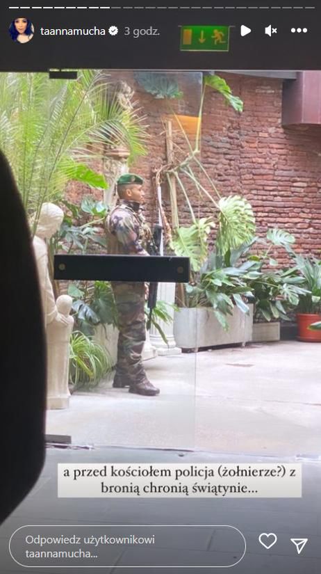 Anna Mucha poszła do kościoła