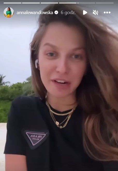 Anna Lewandowska na wakacjach