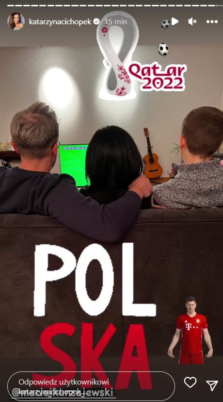 Mecz Polska-Arabia Saudyjska. Kasia Cichopek i Maciej Kurzajewski