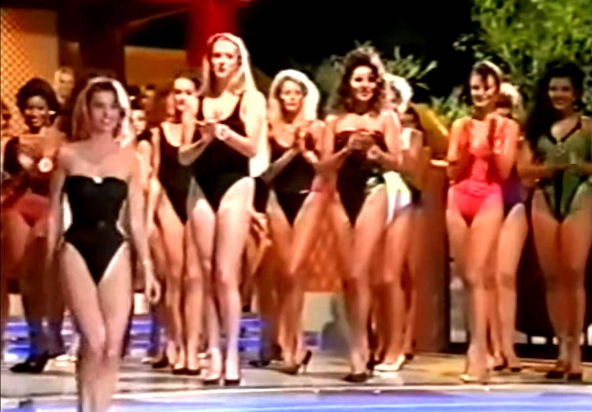 Aneta Kręglicka na Miss World 1989