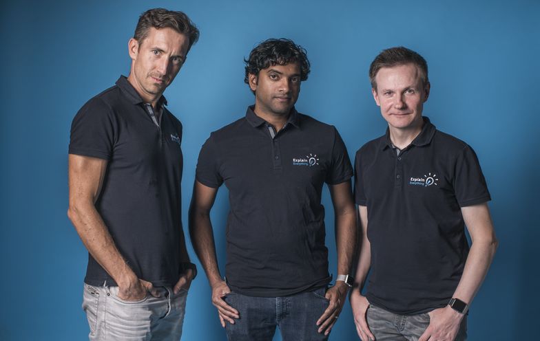 Pomysłodawcy Explain Everything: Bartosz Gonczarek, Reshan Richards i Piotr Śliwiński.