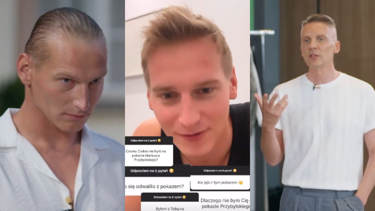 Filip z "Top Model" zabiera głos. Wygrał pokaz w programie i w nim nie poszedł