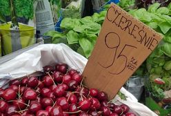 Drożyzna na straganie. Takiej ceny czereśni jeszcze nie widziałeś