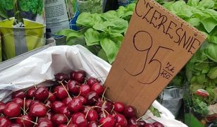 Drożyzna na straganie. Takiej ceny czereśni jeszcze nie widziałeś