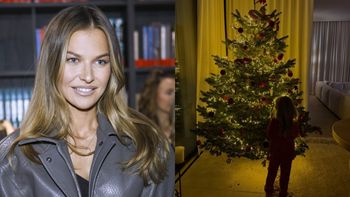 Anna Lewandowska ubrała choinkę w hiszpańskiej willi. Robert zawiesił lampki, a Laura pomogła z bombkami (FOTO)