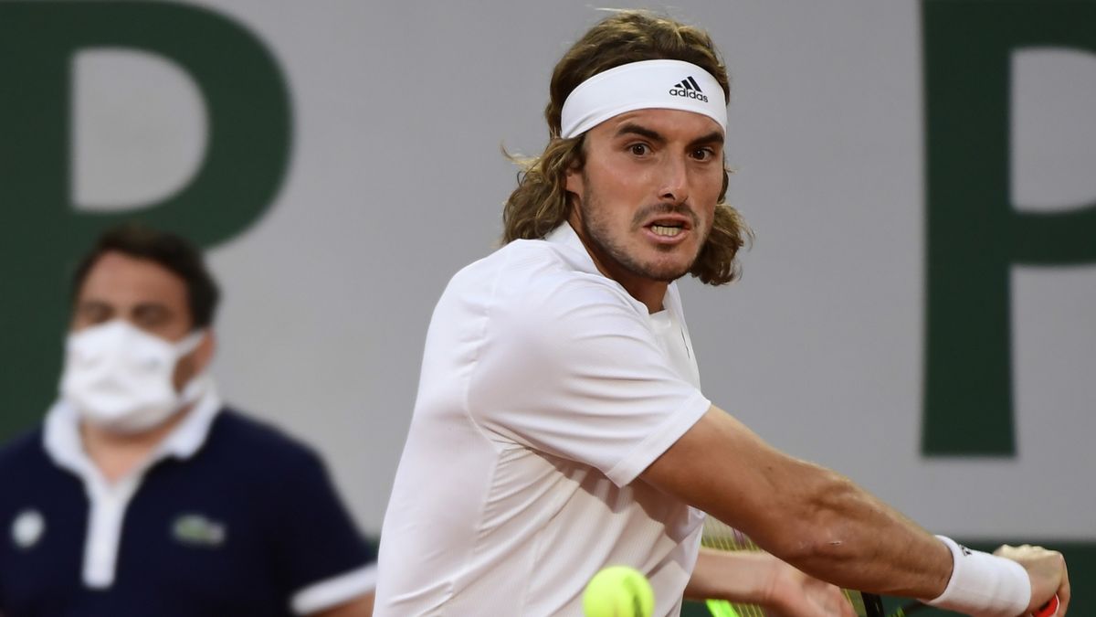 PAP/EPA / CAROLINE BLUMBERG / Na zdjęciu: Stefanos Tsitsipas