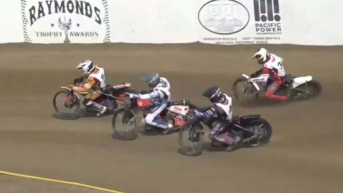 Facebook / British Speedway Network / Na zdjęciu: wyścig 8. meczu USA - Reszta Świata