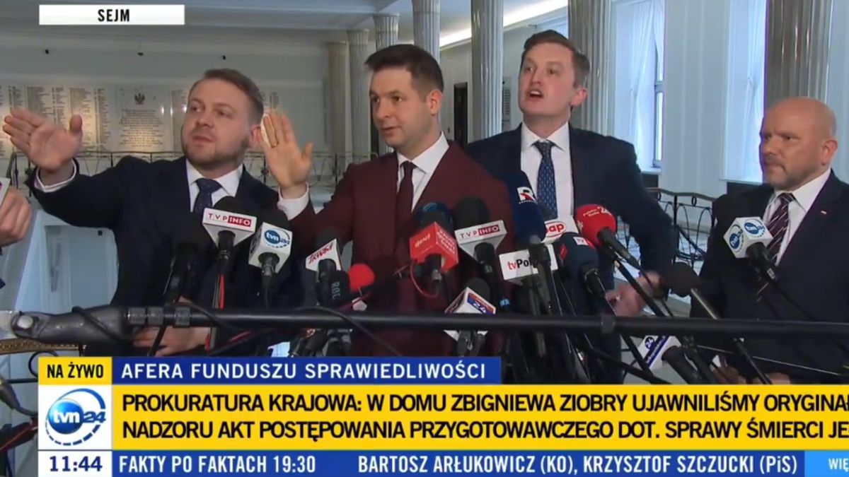 Konferencja prasowa polityków Suwerennej Polski