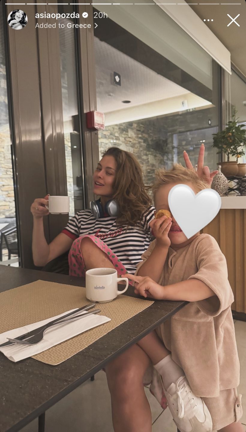 Joanna Opozda na wakacjach w Grecji z synkiem