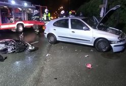 Śledziejowice. Zderzenie skutera z autem. Pomocy udzielał przejeżdżający w pobliżu lekarz