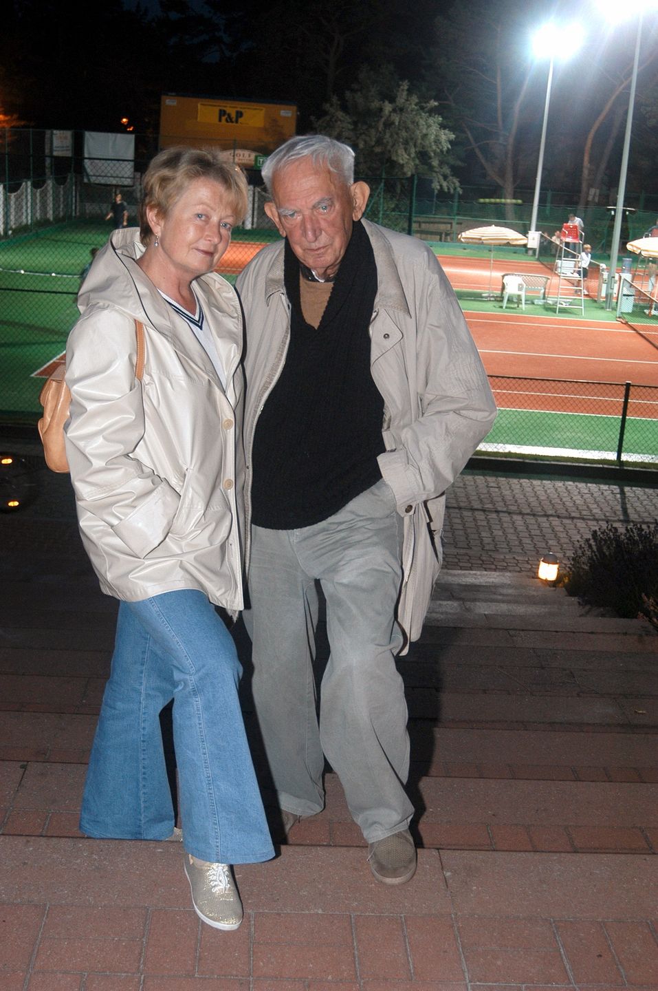 Magdalena Zawadzka i Gustaw Holoubek w 2004 roku