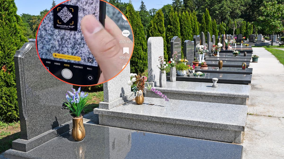 Kody QR na nagrobkach
