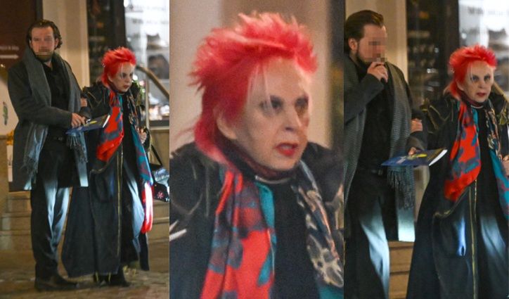 Krystyna Mazurówna kręci się po mieście z młodzieńcem u boku