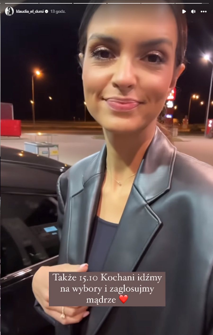 Klaudia El Dursi próbuje zatankować samochód
