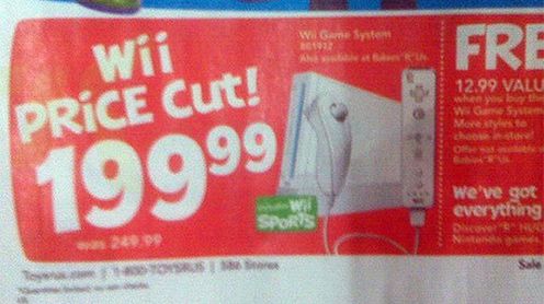 Nintendo Wii tańsze o 50$ 1