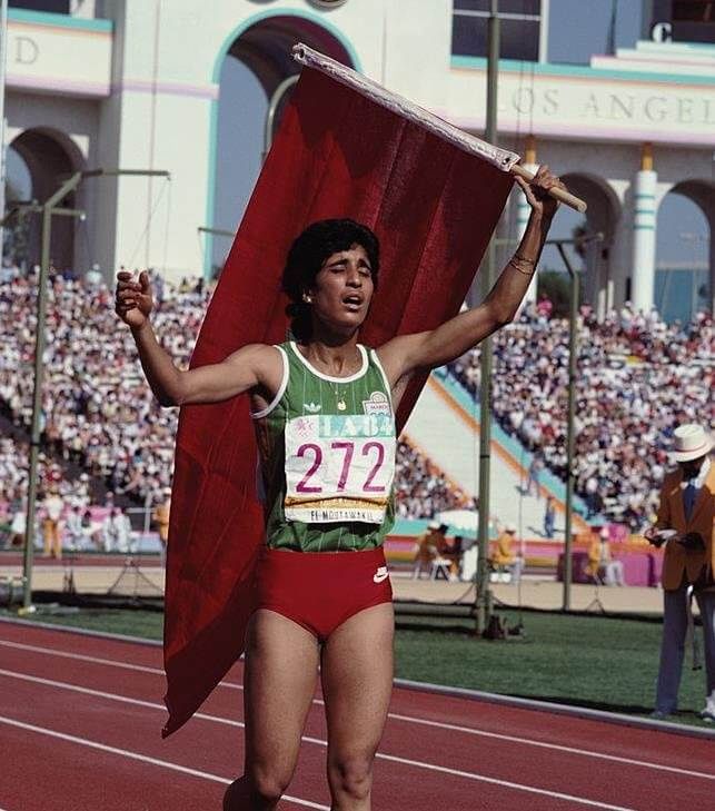Nawal El Moutawakel w Los Angeles źródło: olympic.org