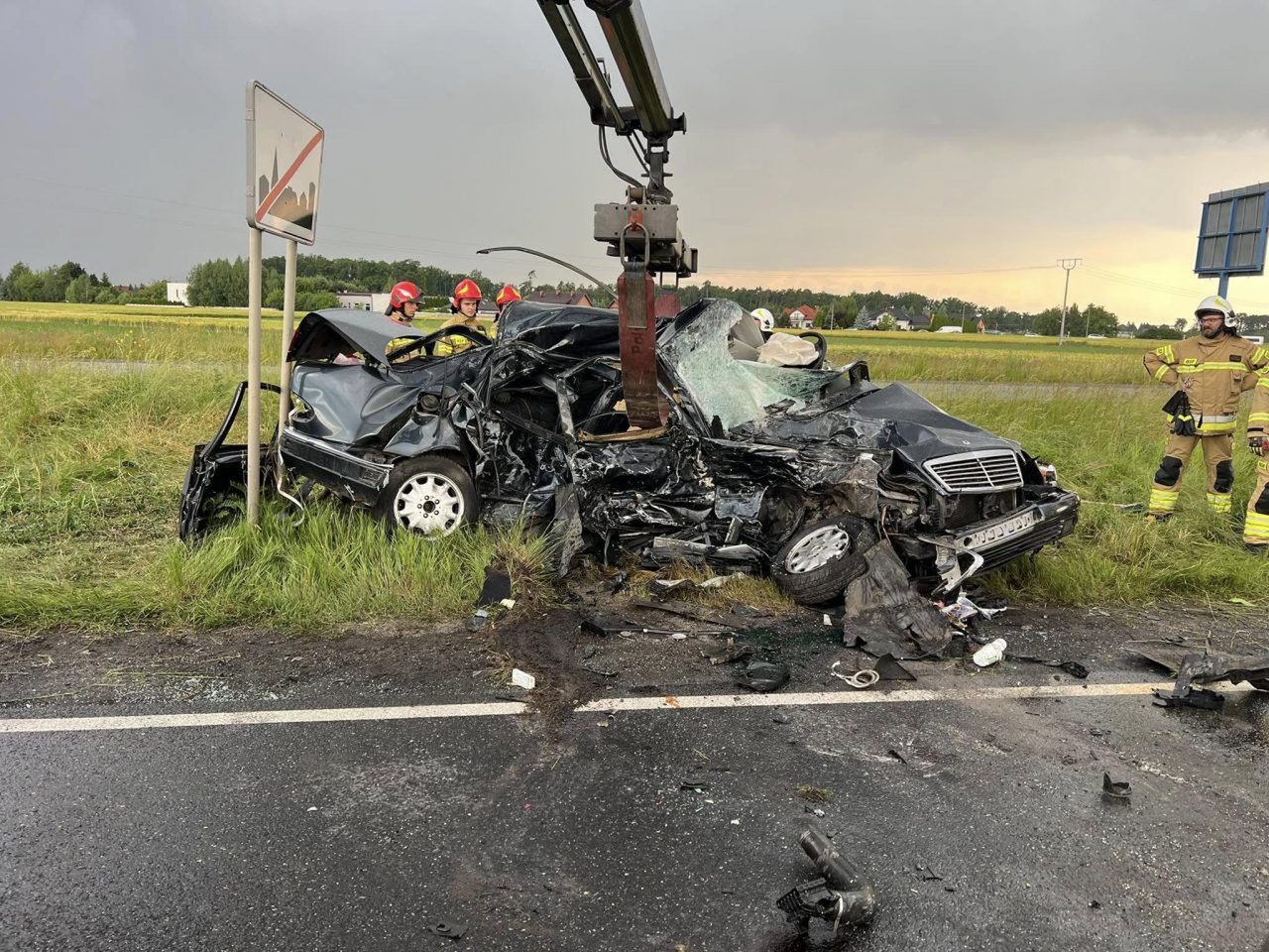 Tragiczny wypadek w Czekanowie. Dwie osoby nie żyją
