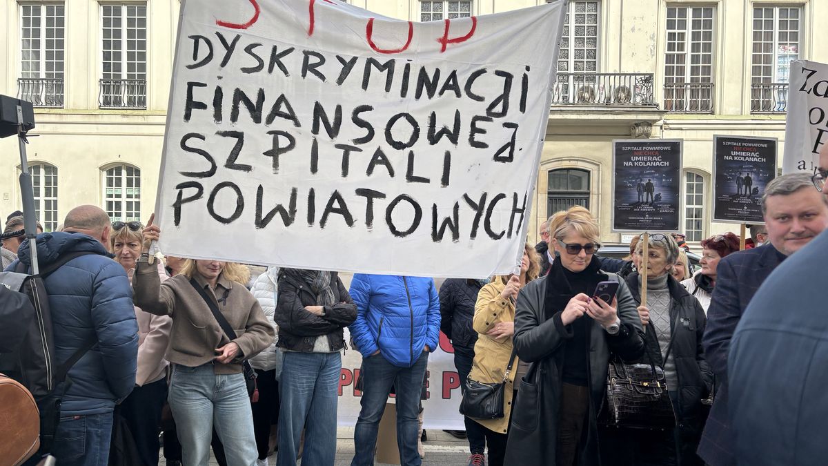 Protest przed Ministerstwem Zdrowia