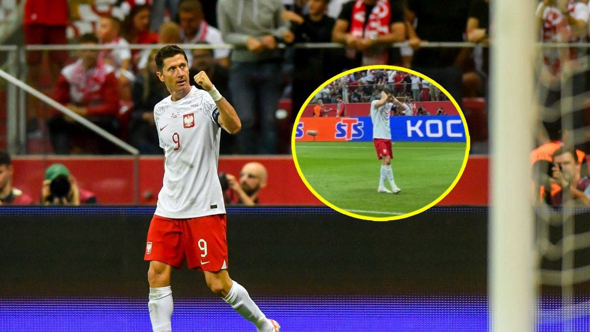 Robert Lewandowski i jego niecodzienna radość