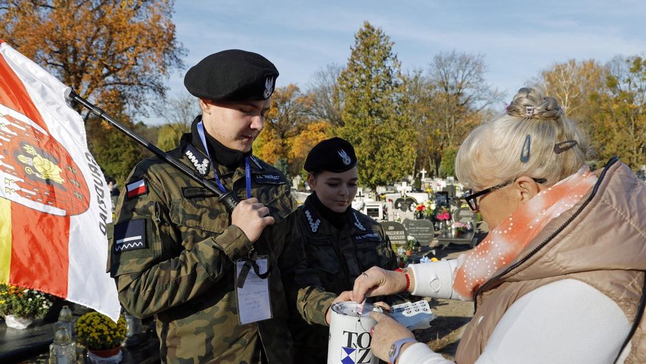 Tak wyglądała kwesta na cmentarzu w Grudziądzu 1 listopada