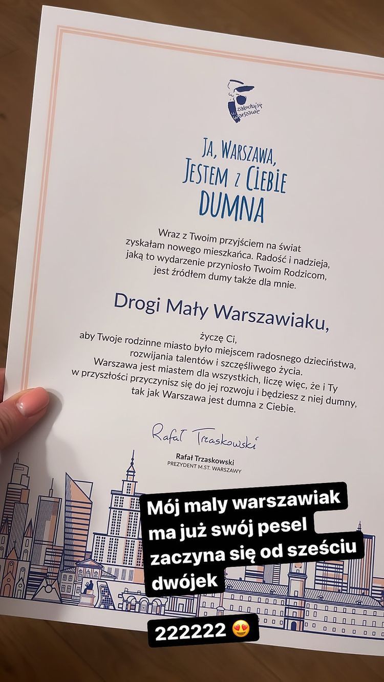 Joanna Opozda - list od Rafała Trzaskowskiego