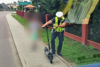 9-latek na hulajnodze elektrycznej. 1000 zł mandatu dla matki