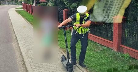 9-latek na hulajnodze elektrycznej. 1000 zł mandatu dla matki
