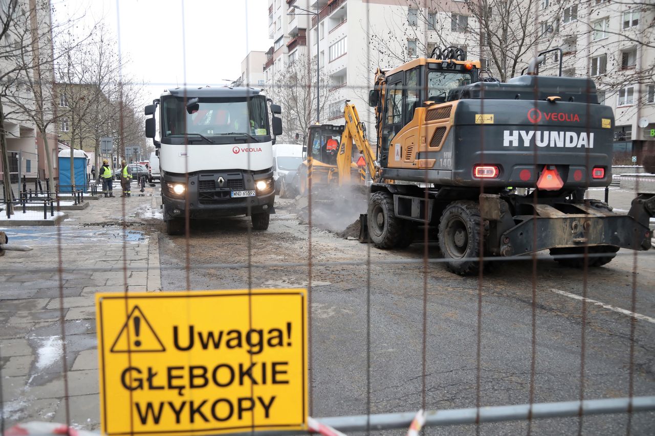 Awaria ciepłownicza w Warszawie. Mieszkańcy Mokotowa bez ogrzewania