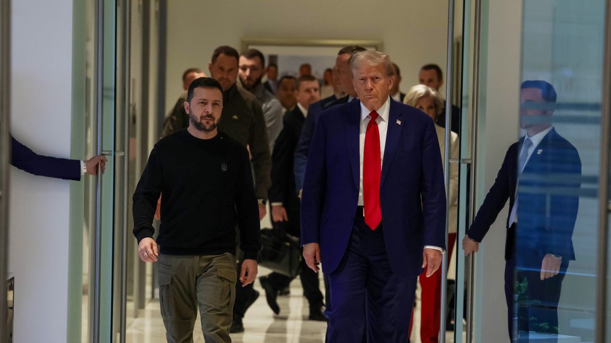 Wołodymyr Zełenski i Donald Trump