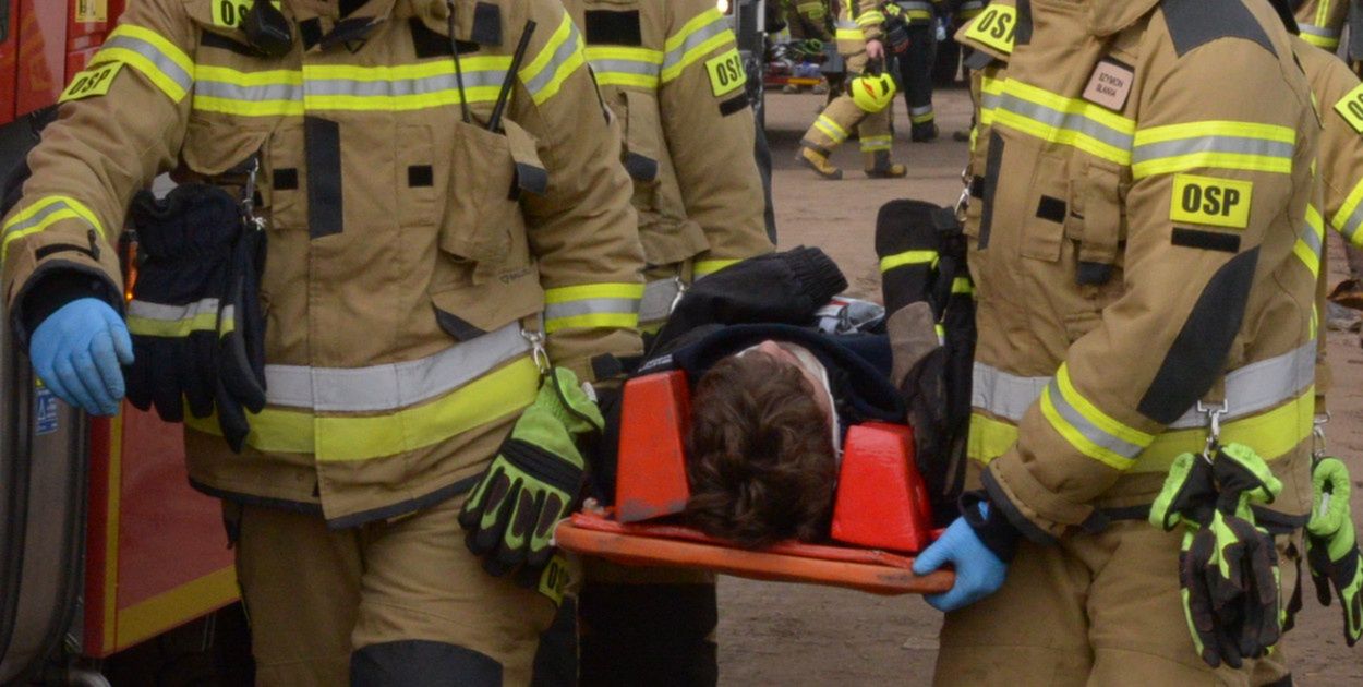 Miasteczko Śląskie: Dramatyczna akcja. Mężczyzna bez oznak życia