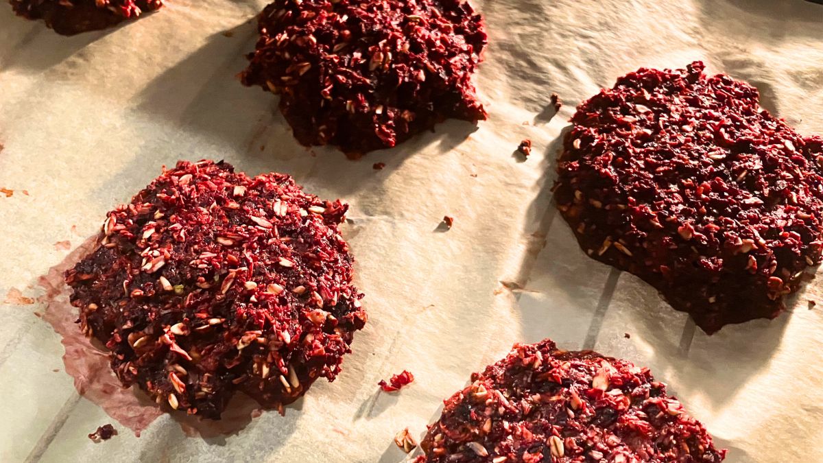 Szybkie burgery buraczane z piekarnika