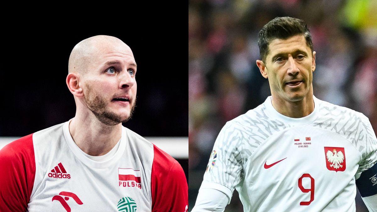 Bartosz Kurek i Robert Lewandowski