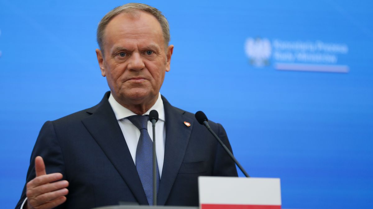 Donald Tusk, Prime Minister of Poland, meets with Mark Rutte, NATO Secretary General, at the Chancellery of the Prime Minister in Warsaw, Poland, on March 26, 2025. The Prime Minister and NATO Secretary General discuss security in Europe, the threat from Russia, and NATO and its contribution to security. (Photo by Klaudia Radecka/NurPhoto via Getty Images)