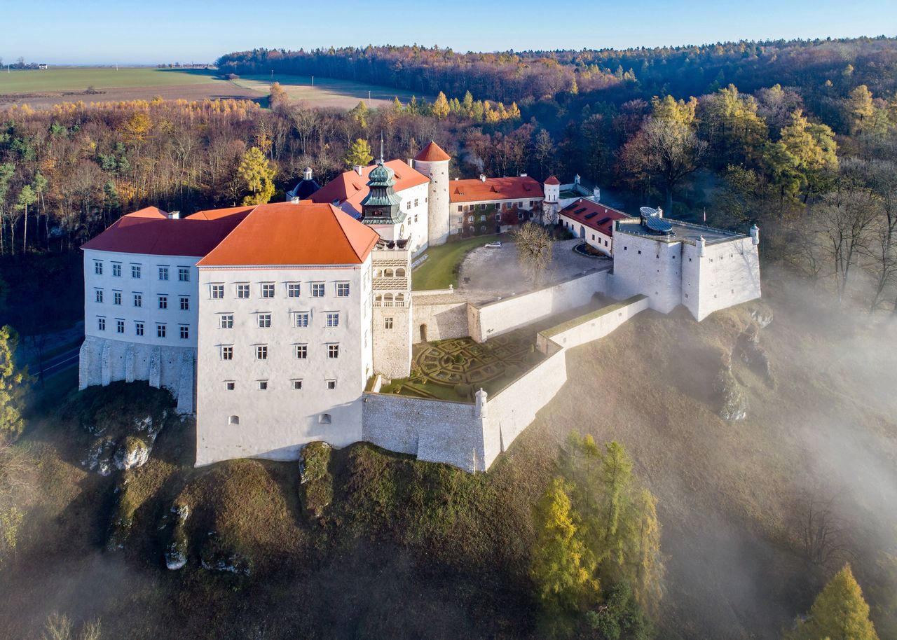 Pożar na Zamku w Pieskowej Skale. Wyprowadzono turystów 